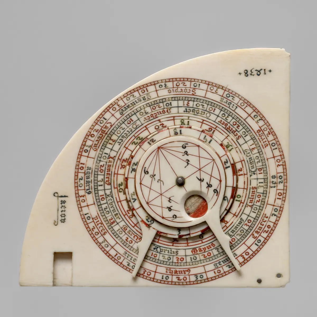 Sonnen-Quadrant aus dem Besitz Friedrichs III.