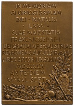 Habsburg: 75. Geburtstag Kaiser Franz Josephs I.