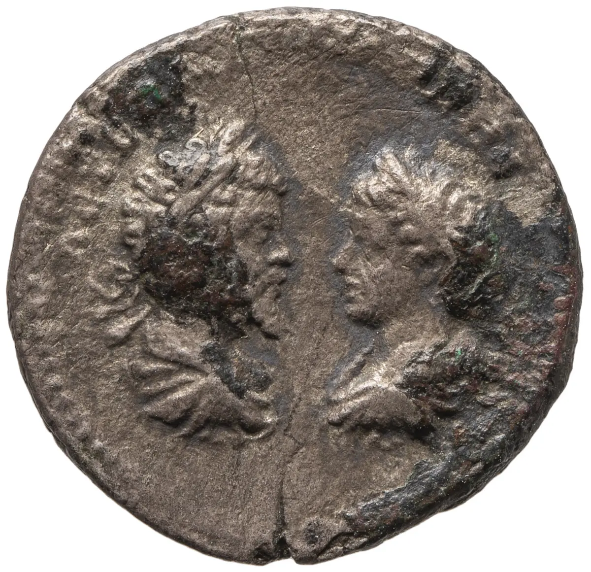 Septimius Severus mit Antoninus III. (Caracalla) und Geta (Caesar)