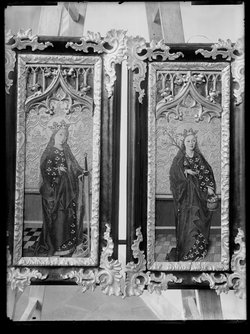 Eggenberger Altar: Die Märtyrerinnen Margaretha, Katharina, Barbara und Dorothea