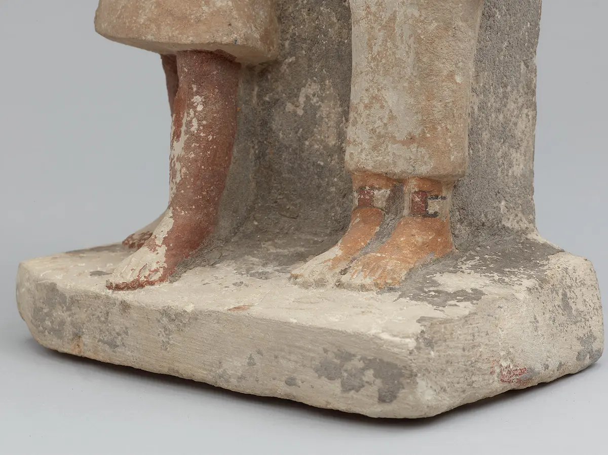 Kopflose Zweiergruppe des Schepses-ptah und seiner Frau Ni-si-redi