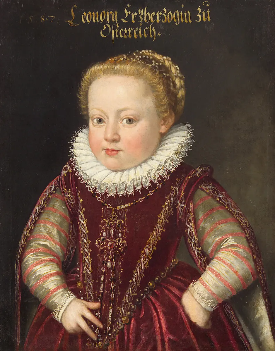 Erzherzogin Eleonore (1582-1620) im Alter von 5 Jahren, Halbfigur