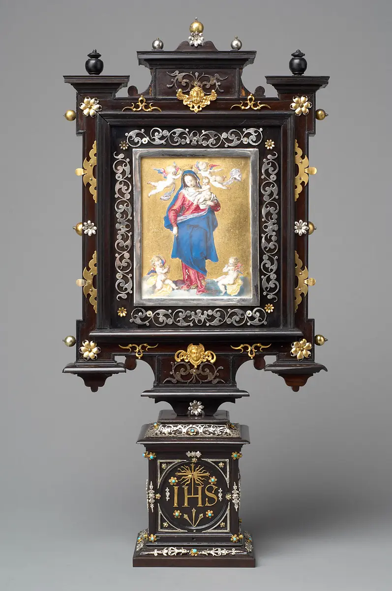 Altärchen mit Maria als Himmelskönigin