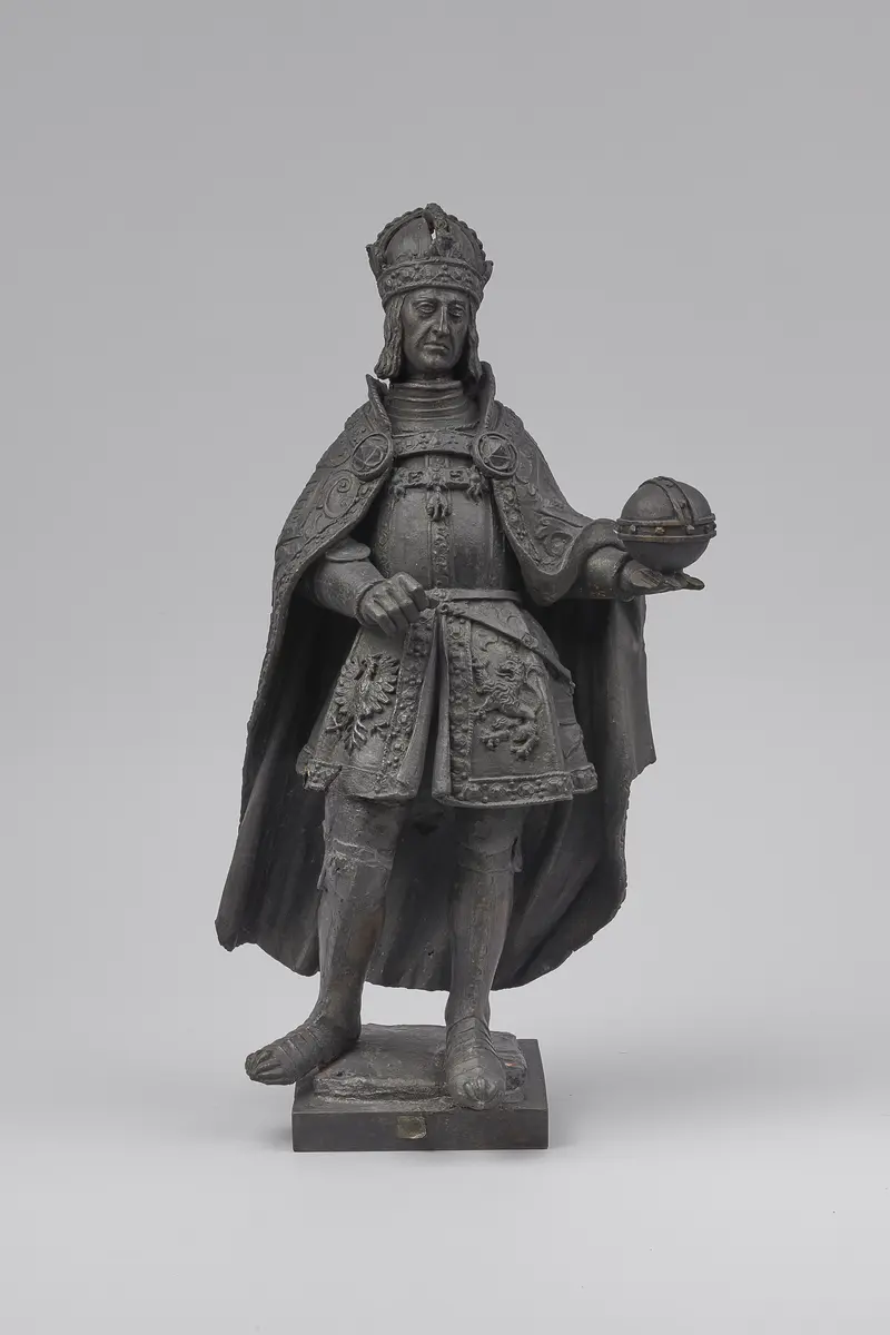 Kaiser Maximilian I., Statue, Statuette, Terracotta