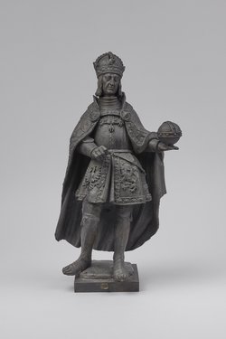 Kaiser Maximilian I., Statue, Statuette, Terracotta