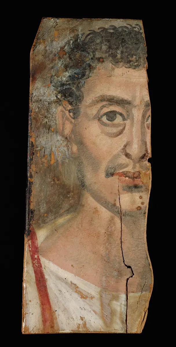 Älterer Mann mit Oberlippenbart