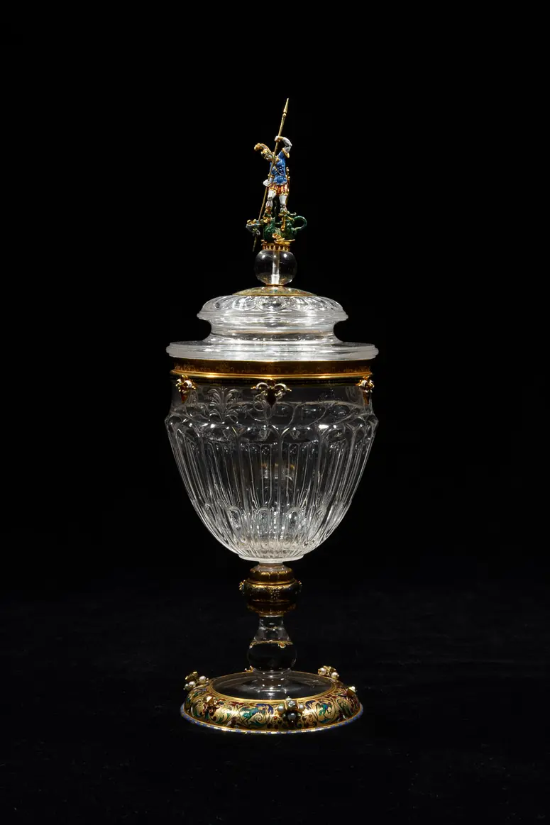 Lidded Cup with Saint George Slaying the Dragon
