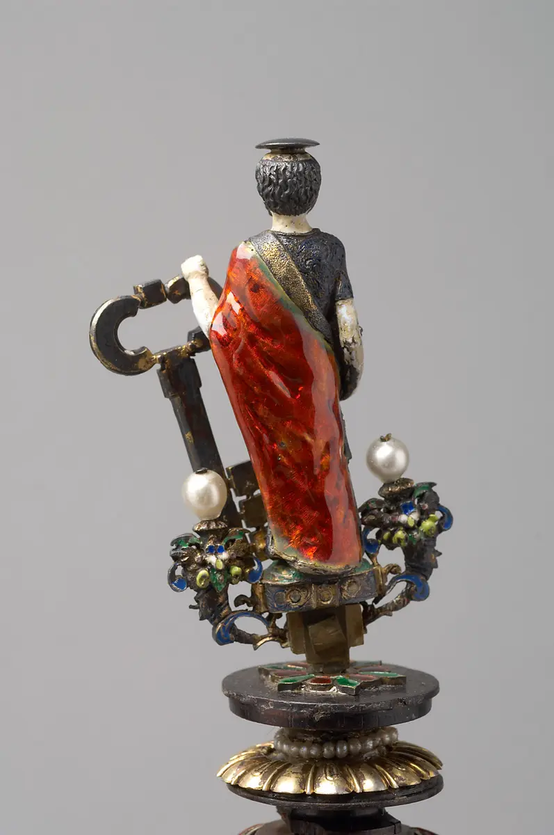 Ostensorium mit einem Stück des Spottrohres Christ