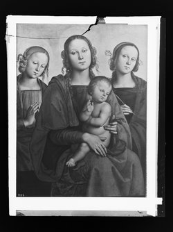 Maria mit Kind und den hll. Rosa (?) und Katharina (?)