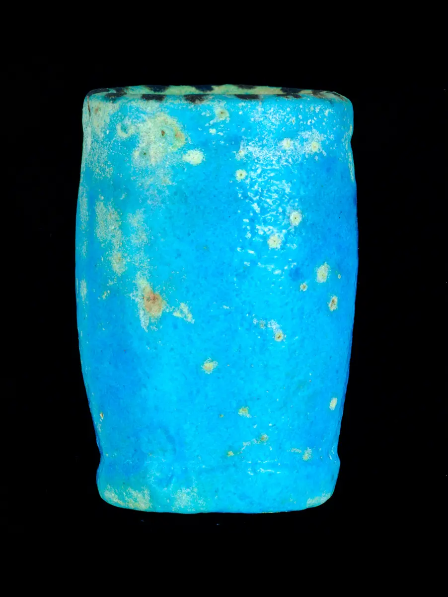 Barrel-shaped model vessel with the name of Sety II