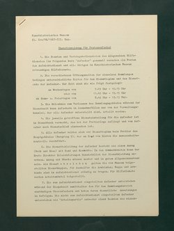 Dienstanweisungen für Postenaufseher, Portiere, die Telephonzentrale, Oberaufseher, Nachtportiere und Nachtaufseher, für den Wochendienst der Beamten und der Verwaltungskanzlei