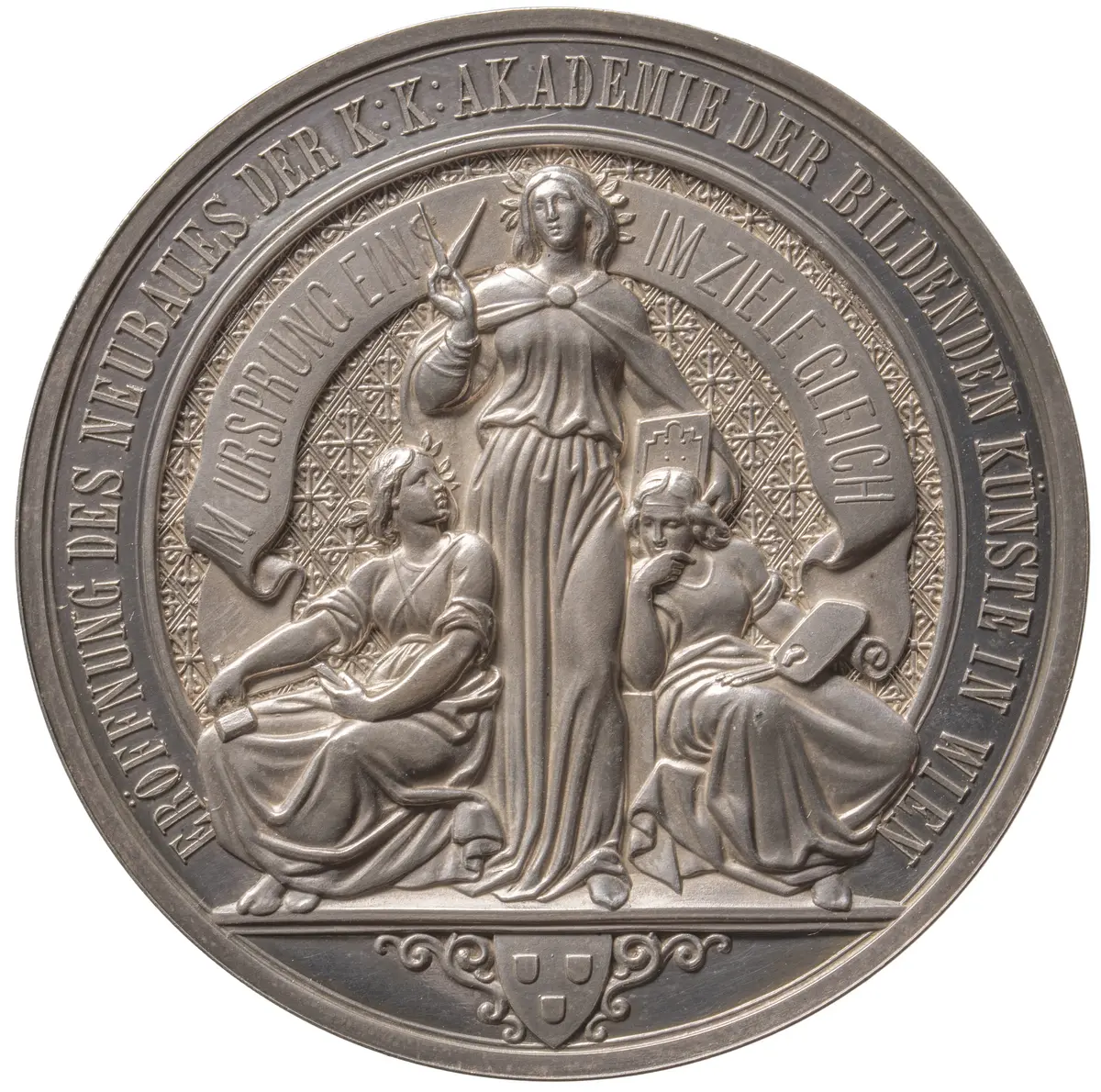 Habsburg: Kaiser Franz Joseph I.; Eröffnung des Neubaus der k. k. Akademie der bildenden Künste in Wien