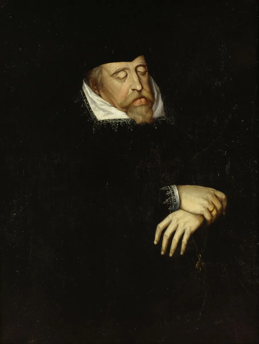 Erzherzog Ferdinand II. (1529-1595), Landesfürst von Tirol, auf dem Totenbett