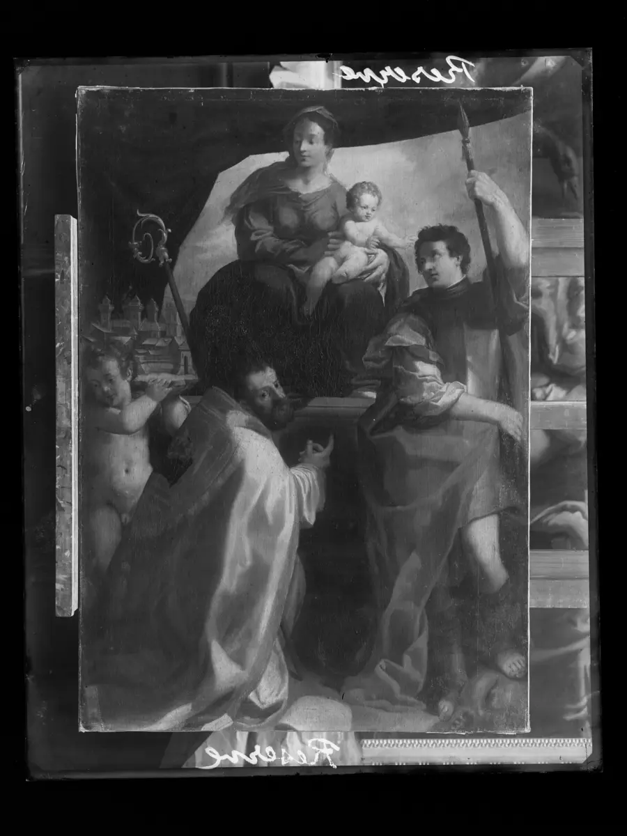 Maria mit dem Kind und dem hl. Maurelius und Georg