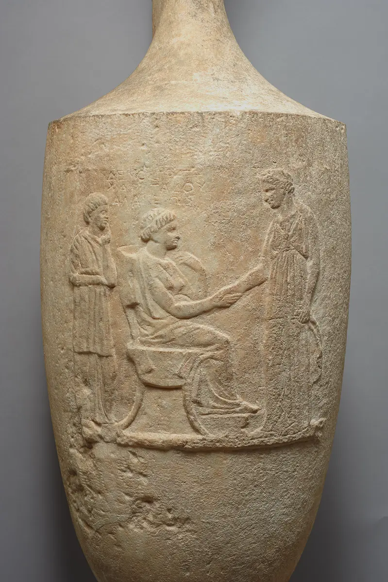 Grablekythos der Demostrate