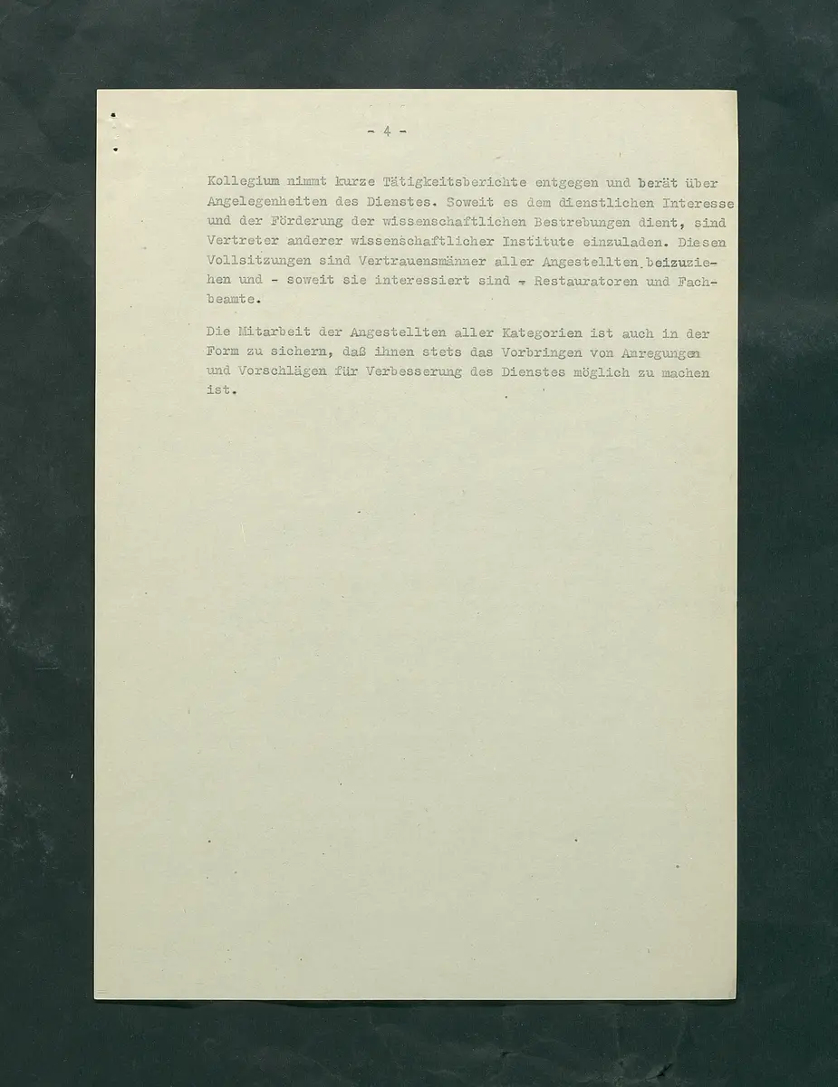 Dienstvorschriften für das Kunsthistorische Museum