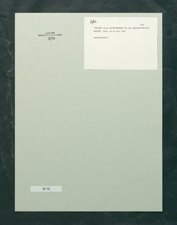 Entwurf einer Dienstordnung für das Kunsthistorische Museum (ausgearbeitet von den leitenden Sammlungsbeamten)