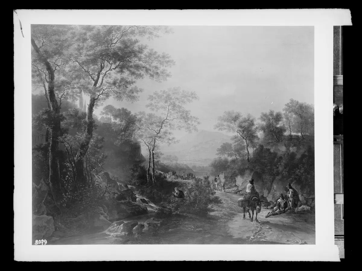 Südliche Landschaft mit Figuren