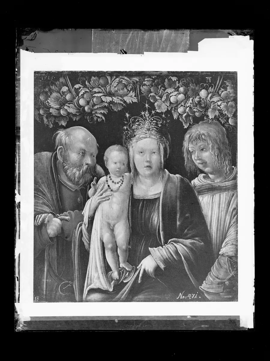 Heilige Familie mit einem Diakon