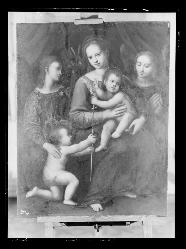 Madonna mit Kind, hl. Johannes und Engel