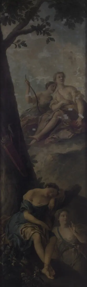 Schlafende Diana mit Nymphen