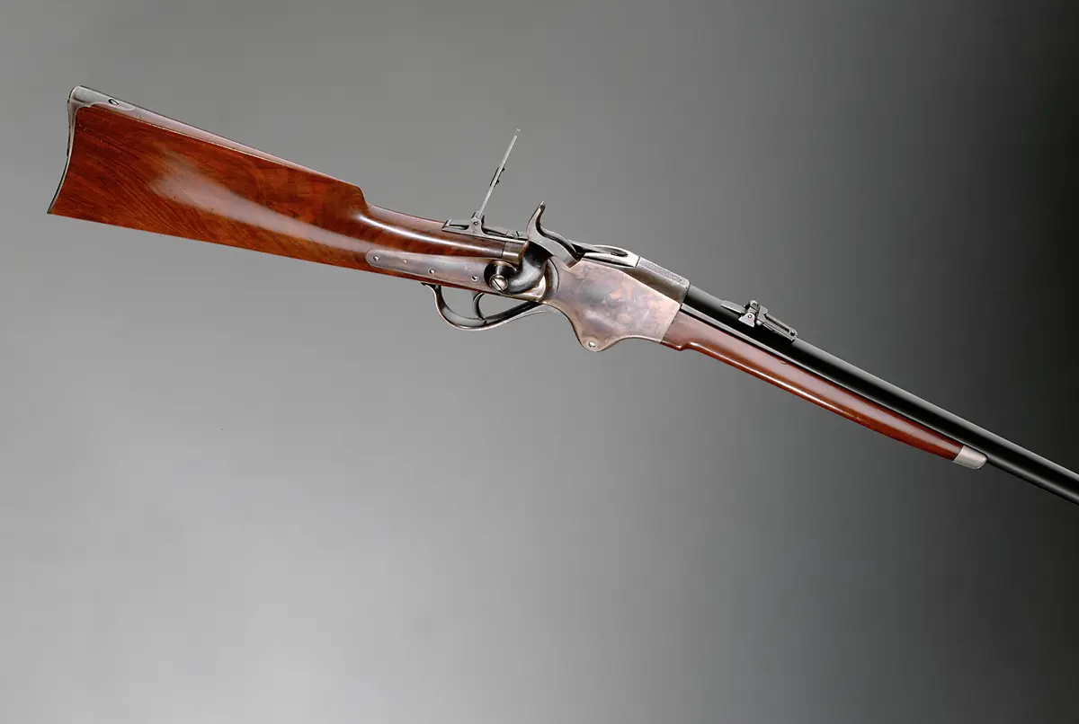 Spencer-Unterhebelrepetierkarabiner (Randfeuer) mit Kassette