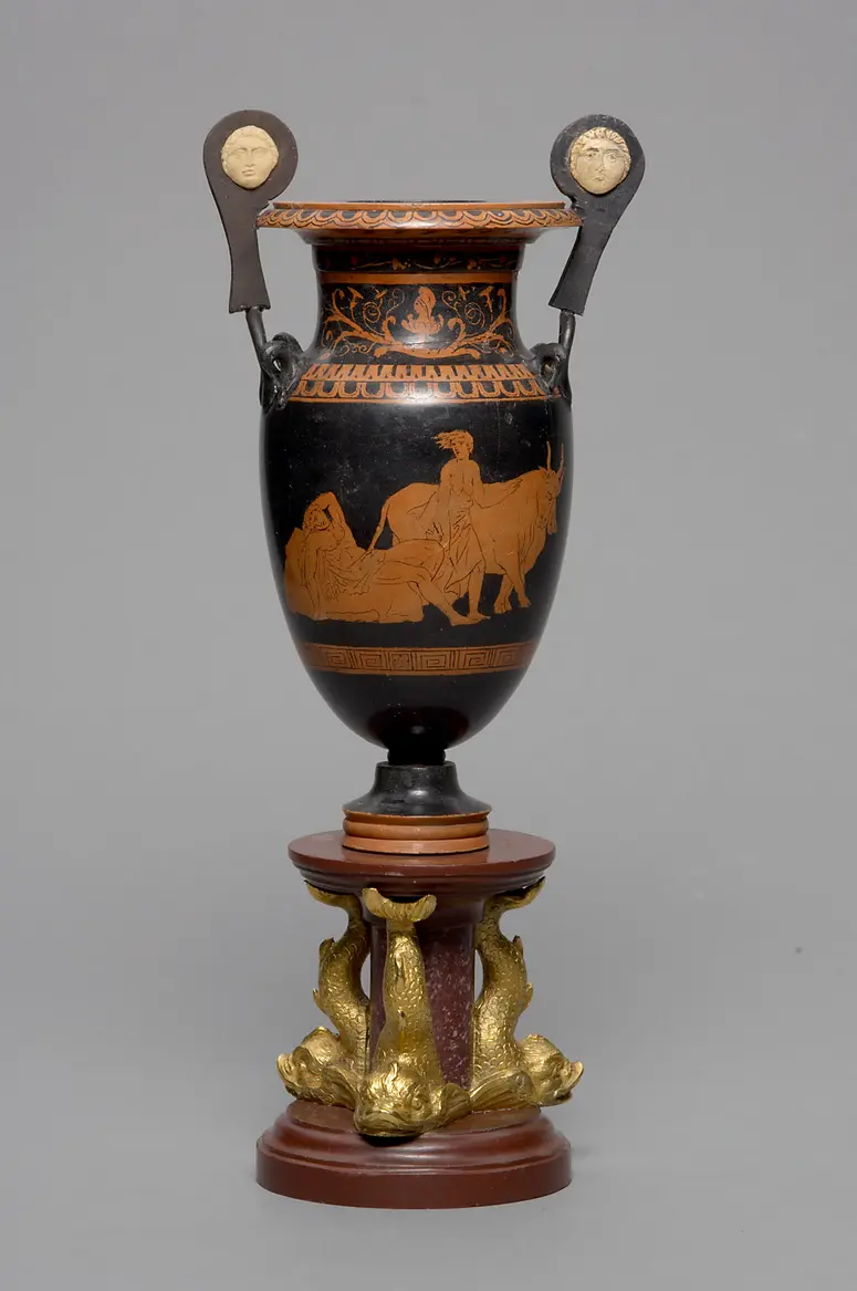 Vase der Ruinen von Paestum