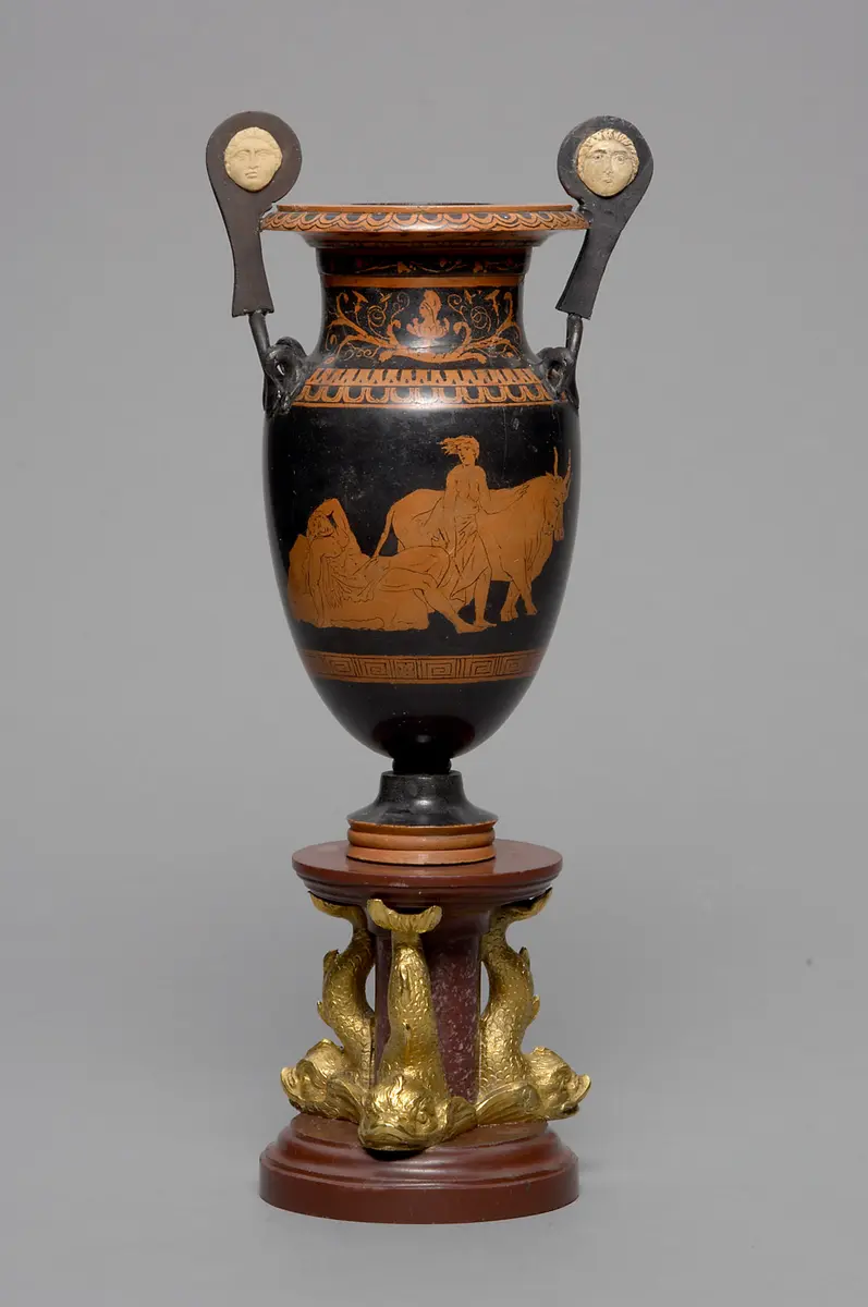 Vase der Ruinen von Paestum