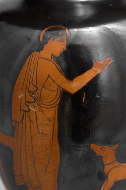 Jüngling und Hund