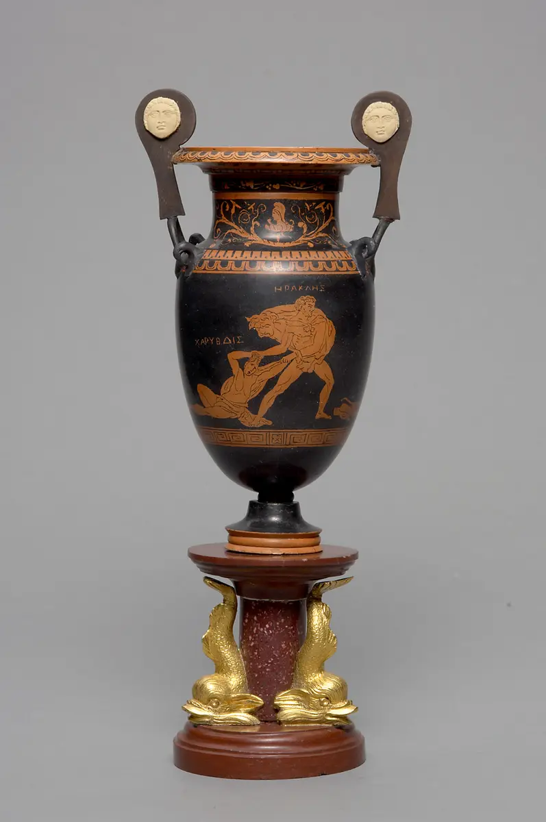 Vase der Ruinen von Paestum