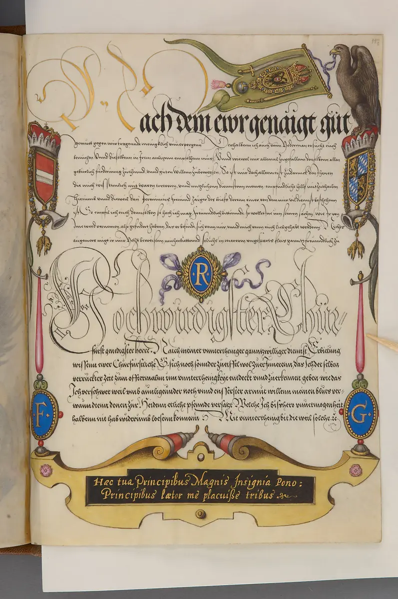 Schriftmusterbuch; 127 Blatt Pergament