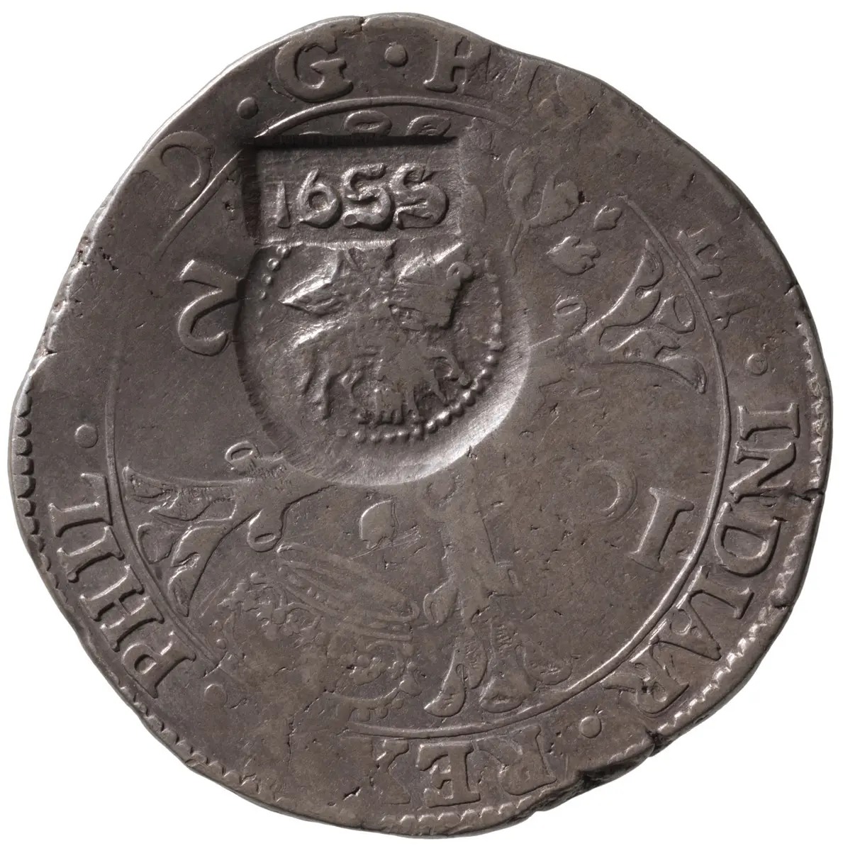 Spanische Niederlande: Philipp IV. (mit russischer Kontermarke)