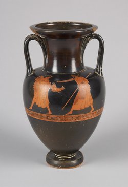 Zeus verfolgt Ganymedes (A), Fliehender Knabe (B)