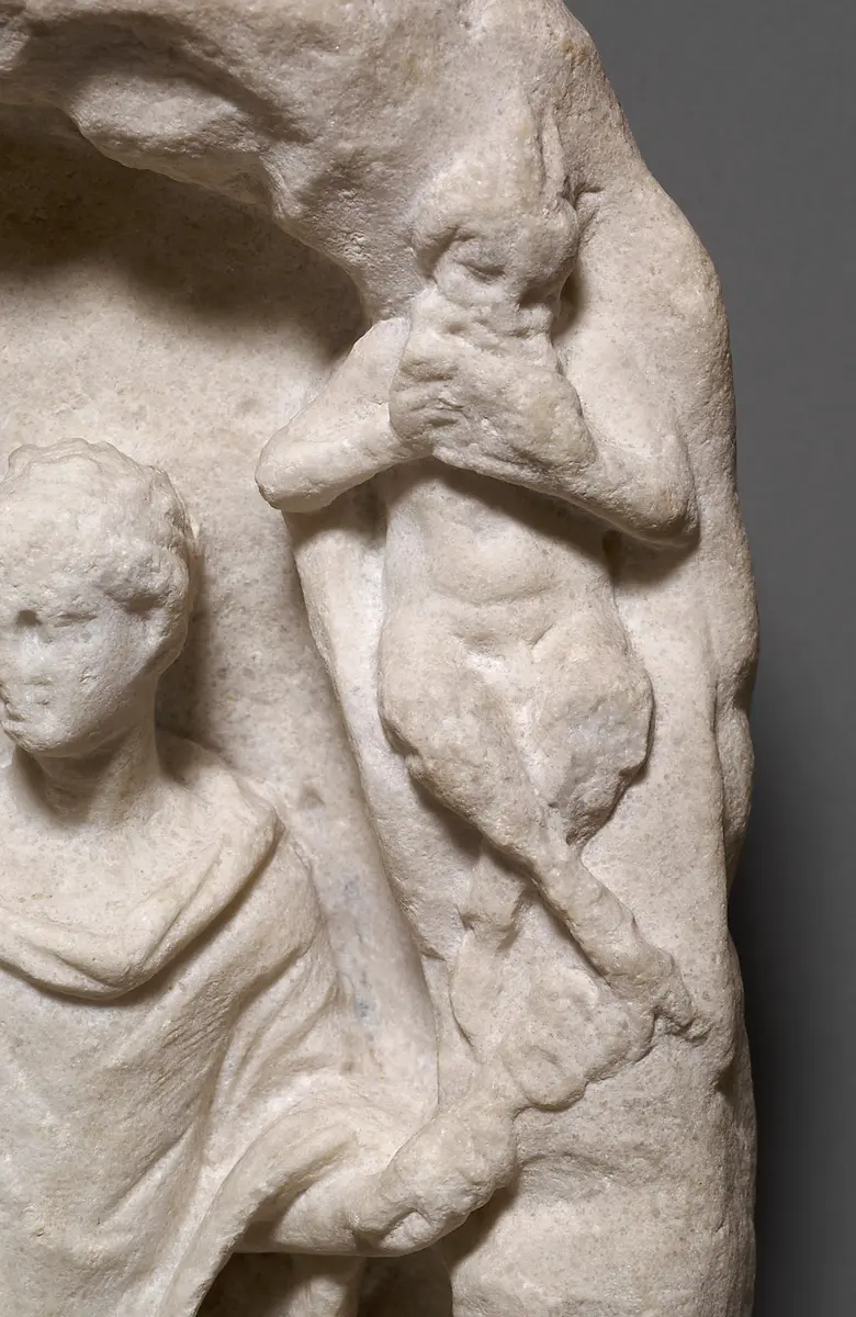 Hermes, Pan und Nymphen