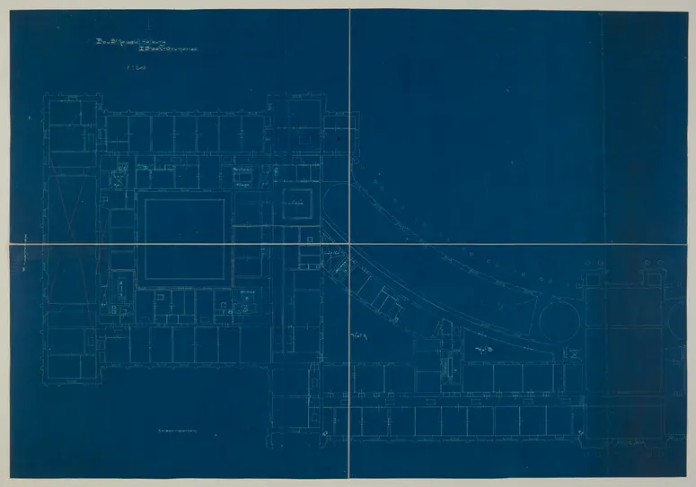Bau Sr. Majestät Hofburg. 1. Stock. Grundriss