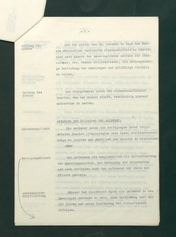 Dienstbestimmungen für das Aufsichtspersonal in den Sammlungen