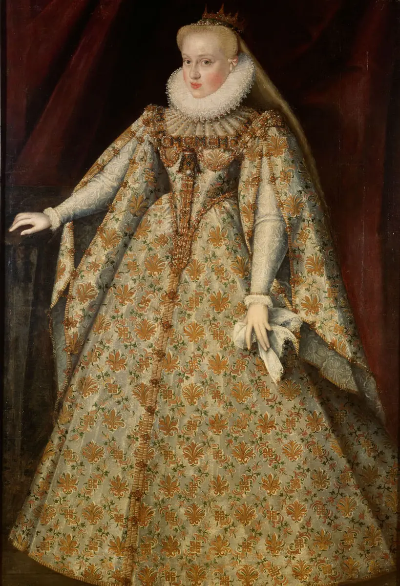 Erzherzogin Maria Christierna (1574-1621) im Brautkleid, Tochter von Karl II. von Innerösterreich