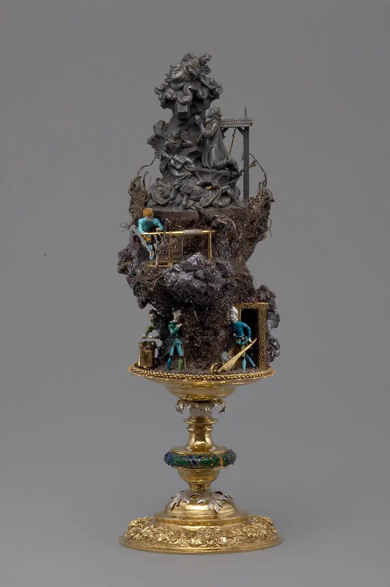 Handstein mit Christus am Ölberg