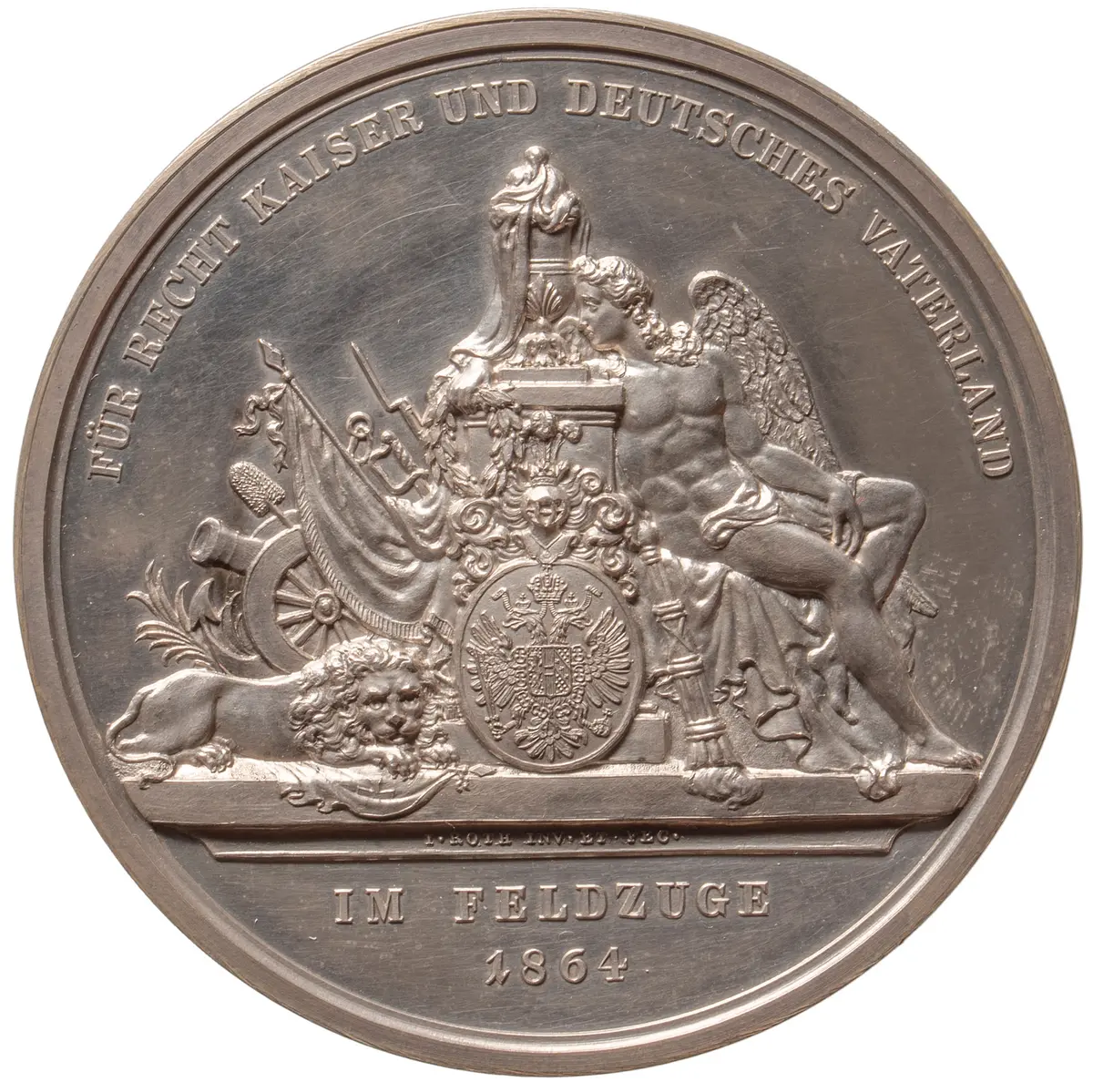 Habsburg: Kaiser Franz Joseph I.; Medaille zum Andenken an die Gefallenen im Deutsch-Dänischen Krieg
