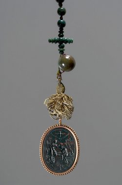 Rosenkranz mit Taufe Christi und Gottesmutter Maria mit Kind