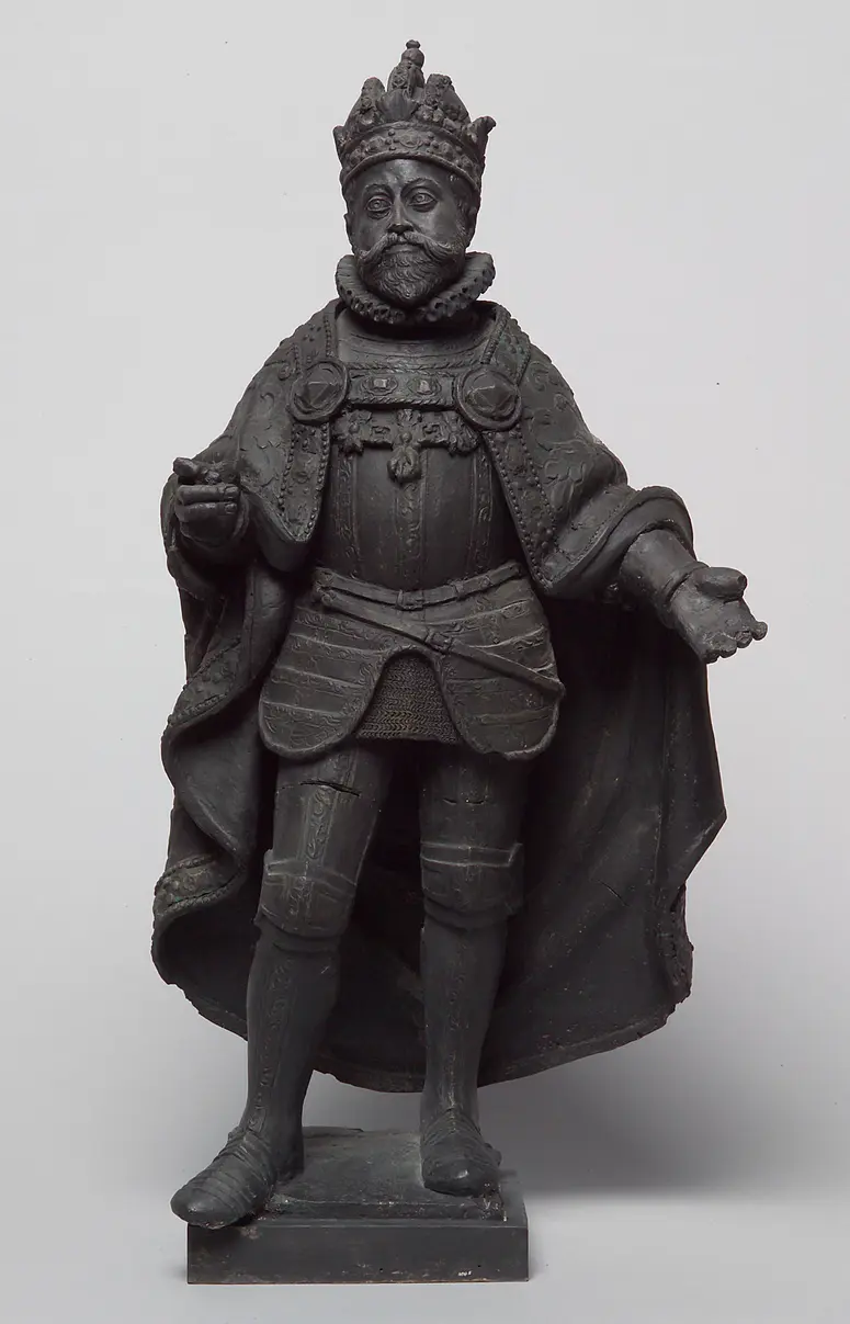 Kaiser Rudolf II., Statue, Statuette, Terracotta