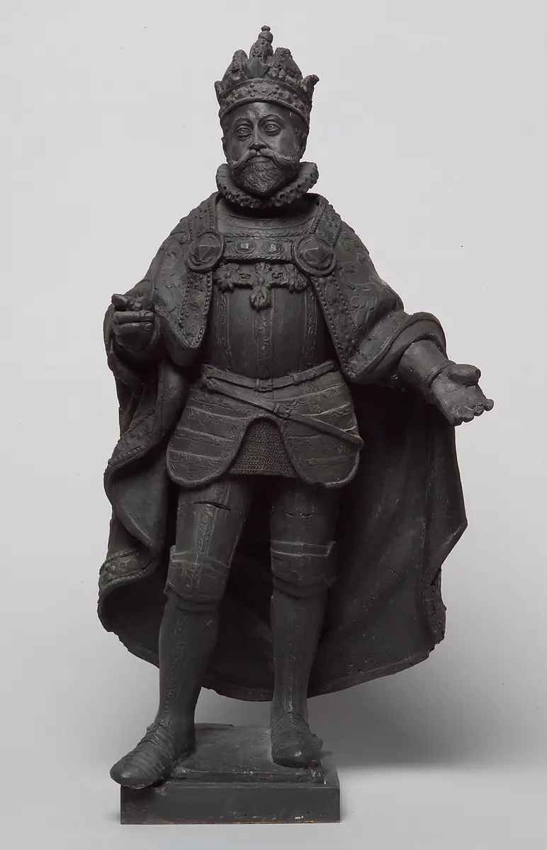 Kaiser Rudolf II., Statue, Statuette, Terracotta