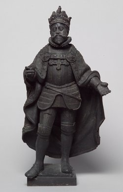 Kaiser Rudolf II., Statue, Statuette, Terracotta