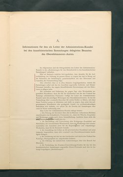 Bestimmungen für den Dienstbetrieb in den kunsthistorischen Sammlungen des Allerhöchsten Kaiserhauses