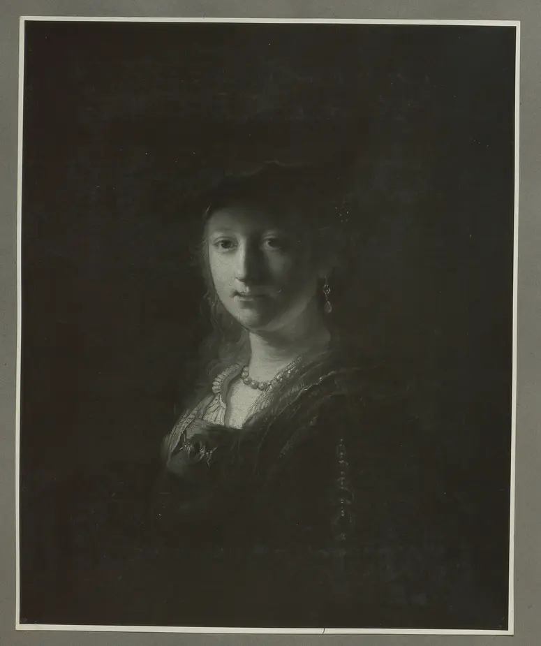Rembrandt-Schüler: Weibliches Bildnis. Öl-Leinwand, 77,5 x 62 cm