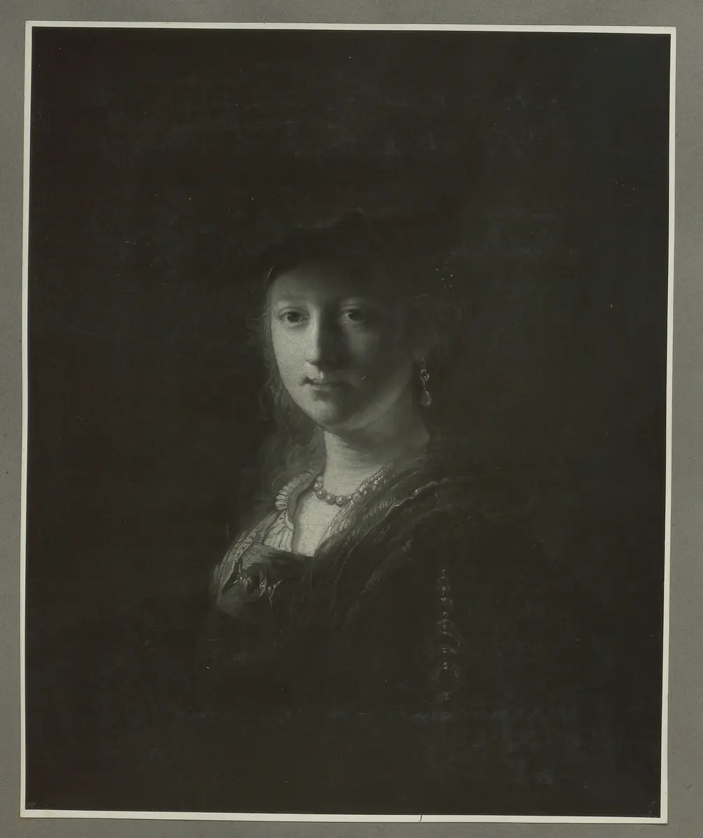 Rembrandt-Schüler: Weibliches Bildnis. Öl-Leinwand, 77,5 x 62 cm