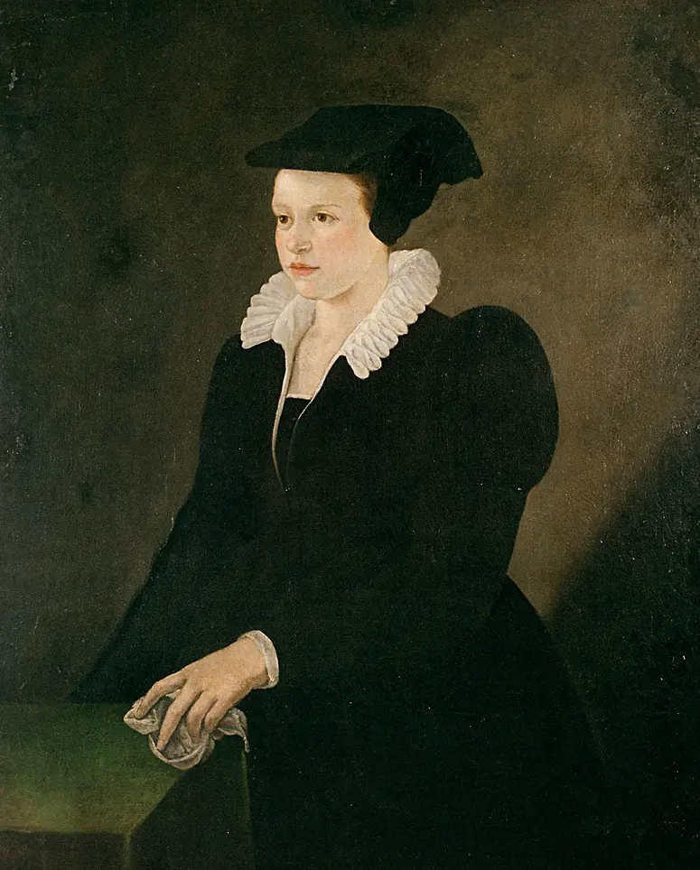 Francesca, die Gattin des Haarmenschen Petrus Gonsalvus