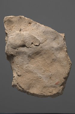 Fragmentiertes Gesicht eines Stucksarges