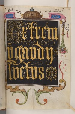 Schriftmusterbuch; 127 Blatt Pergament