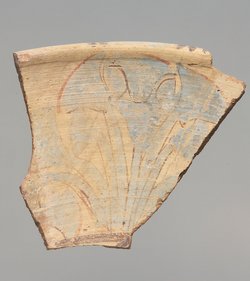Fragment eines Tellers